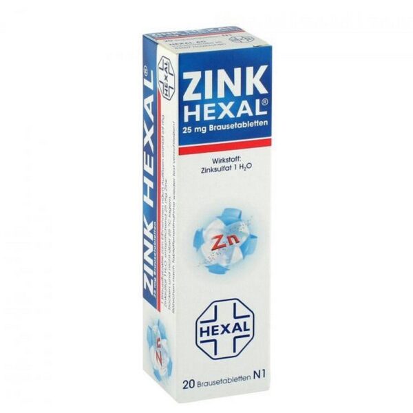 ZINK HEXAL effervescent tablets,  20 pcs
